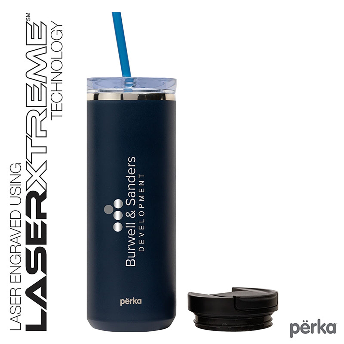 Trent 18 oz. Double Wall, Stainless Steel Hot/Cold Tumbler - KM7404V