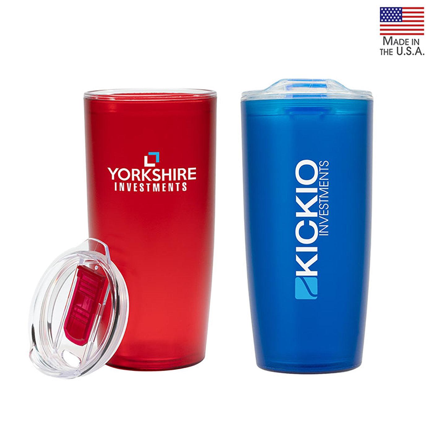 22oz USA-Made PS Double Wall Tumbler