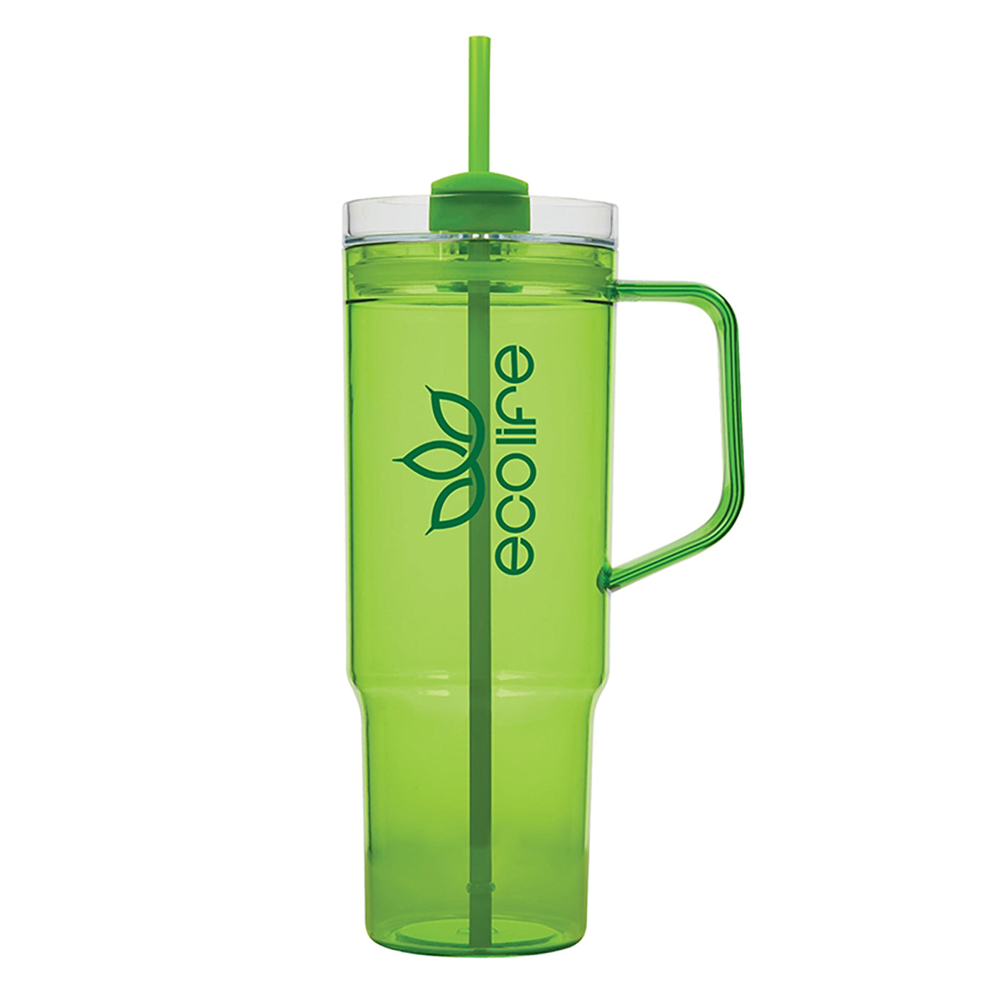 40oz AS Plastic Travel Mug with Straw - KM8108G