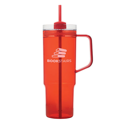 40oz AS Plastic Travel Mug with Straw - KM8108R