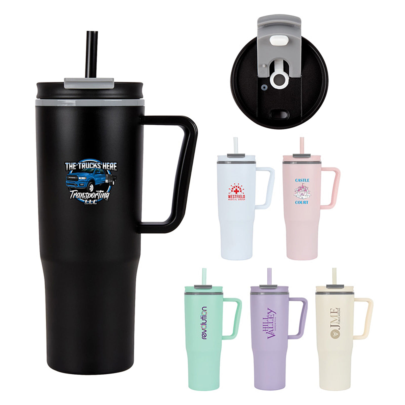 30oz Double Wall Polypropylene Travel Mug