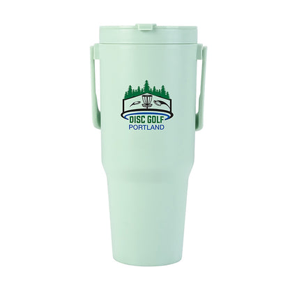 32oz Double Wall Polypropylene Flip-Top Mug - KM8112G