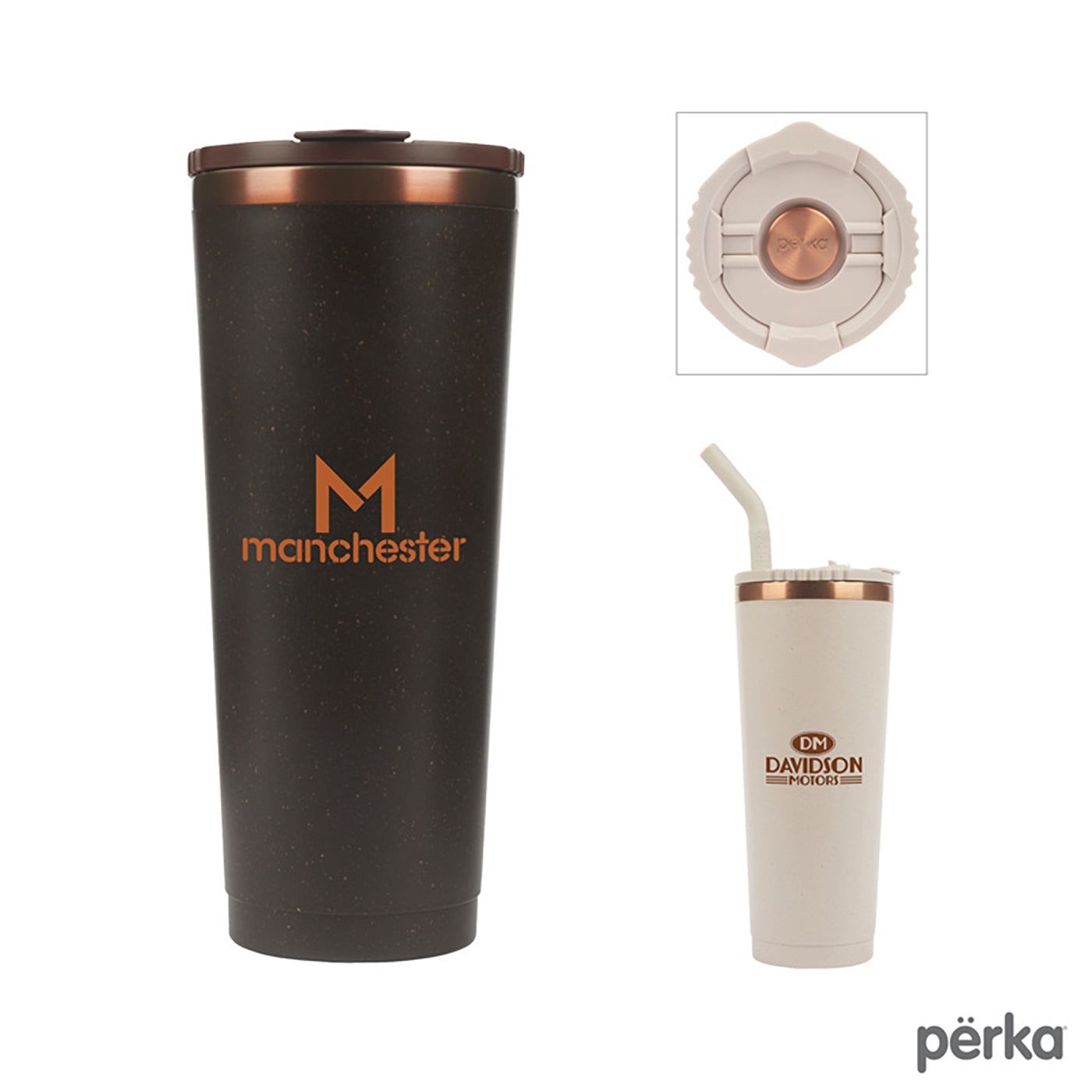 Barbarossa 24 oz. Recycled Steel and Coffee Grounds Tumbler