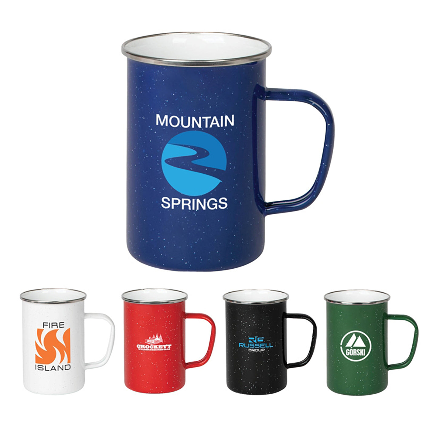 22oz Speckled Enamel Camping Mug