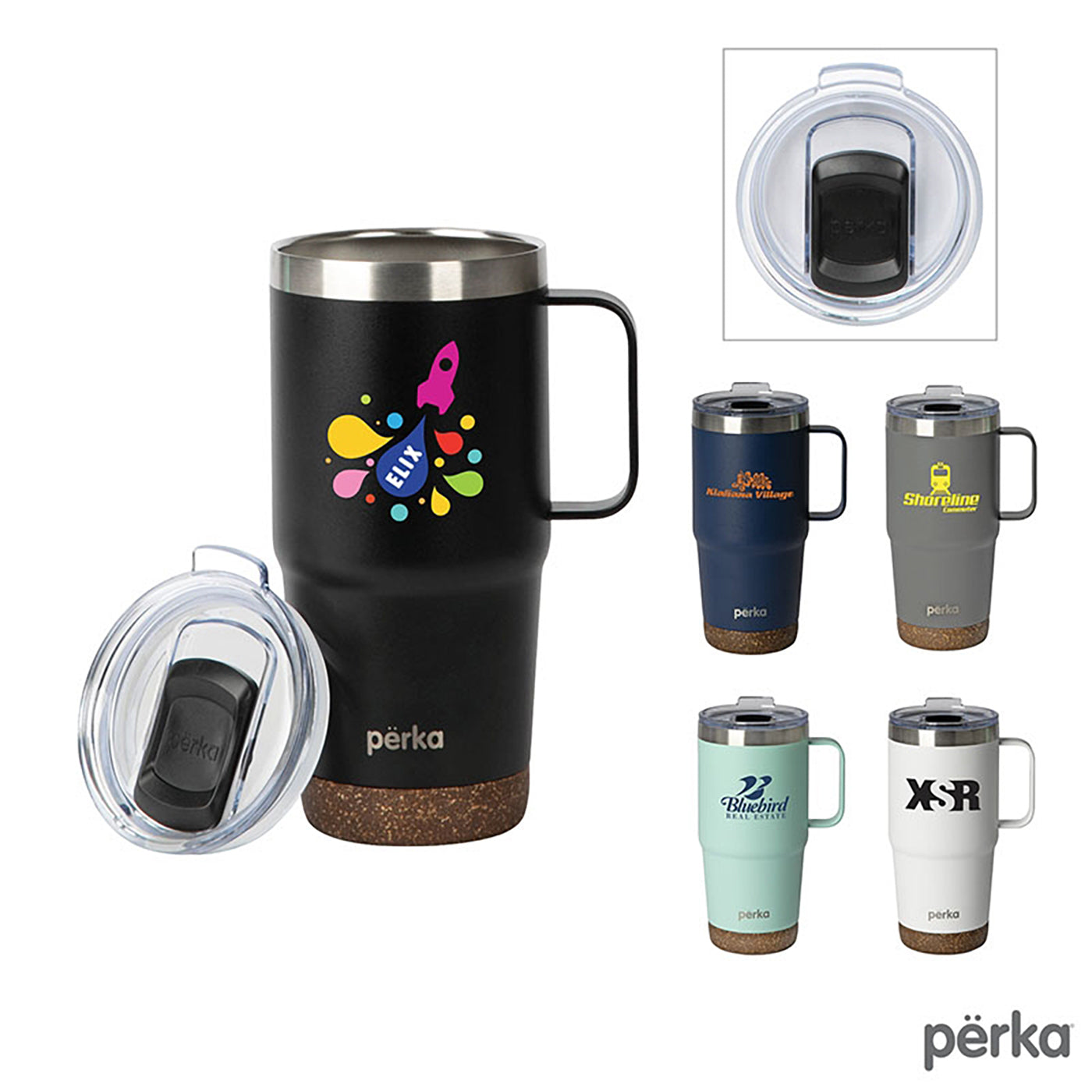Bartlett 24 oz. Double Wall, Stainless Steel Stacking Mug