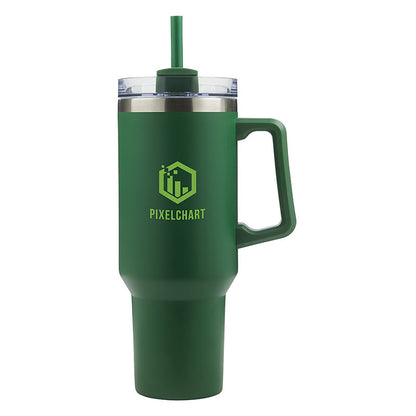 40oz Handled Travel Mug with Straw - KM8420E