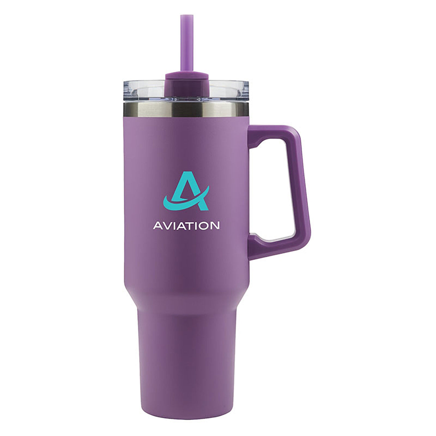 40oz Handled Travel Mug with Straw - KM8420P