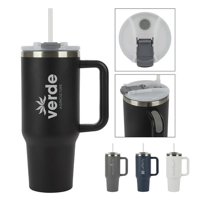 40oz Double Wall Stainless Steel Mug with Handle