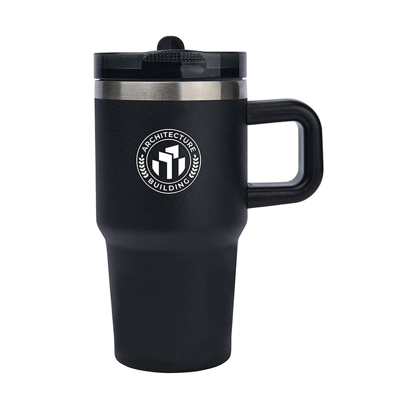 20oz Recycled Steel Travel Mug with Flip Straw - KM8433B