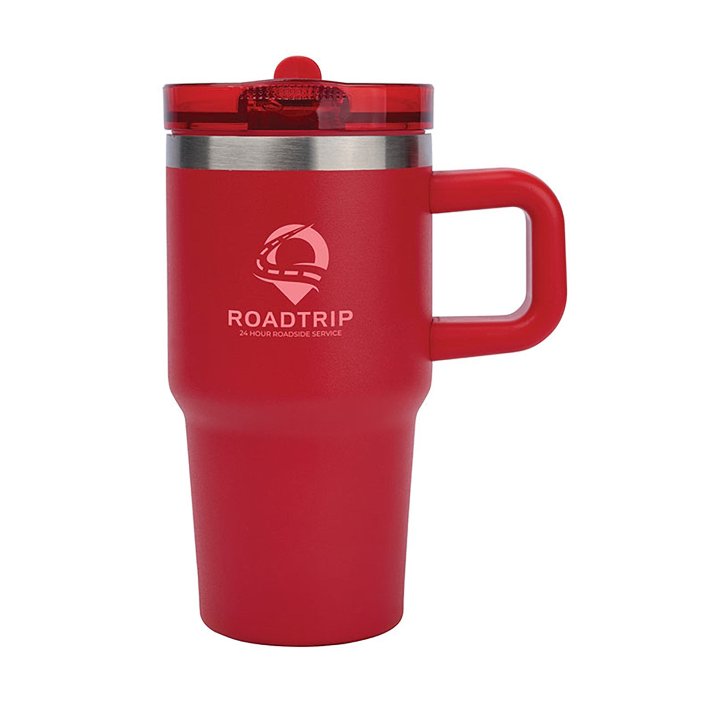 20oz Recycled Steel Travel Mug with Flip Straw - KM8433R