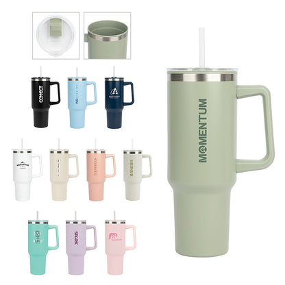 40oz Stainless Steel Travel Mug with Handle