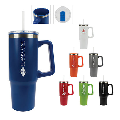 30oz Handled Stainless Steel Travel Mug