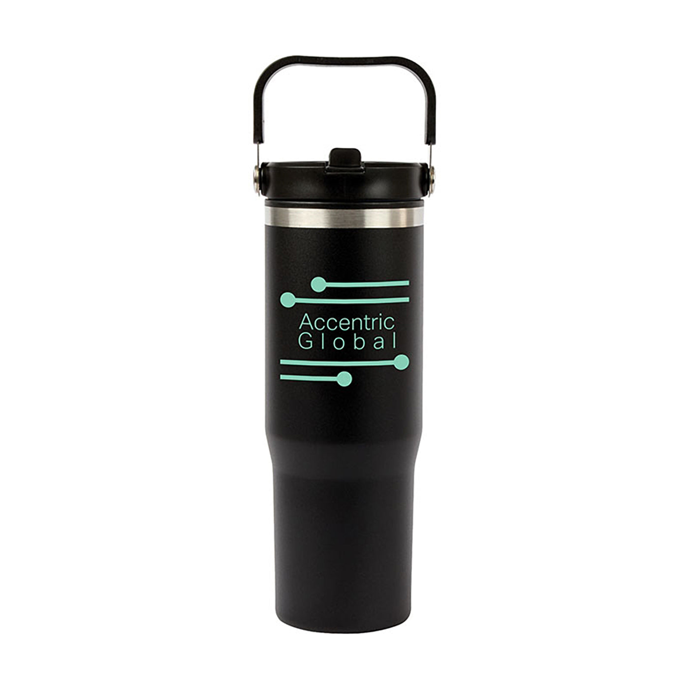 30oz Steel Water Bottle with Flip Straw - KM8512B