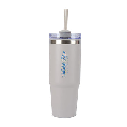 30oz Double Wall Steel Travel Tumbler with Straw - KM8514S