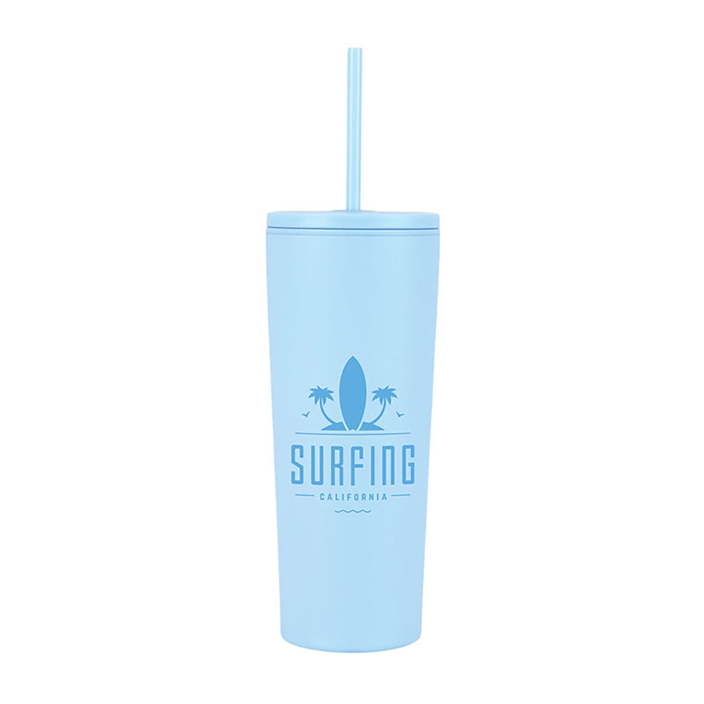 24oz Double Wall Steel Tumbler with Matching Straw - KM8515L