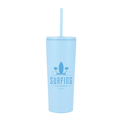 24oz Double Wall Steel Tumbler with Matching Straw - KM8515L
