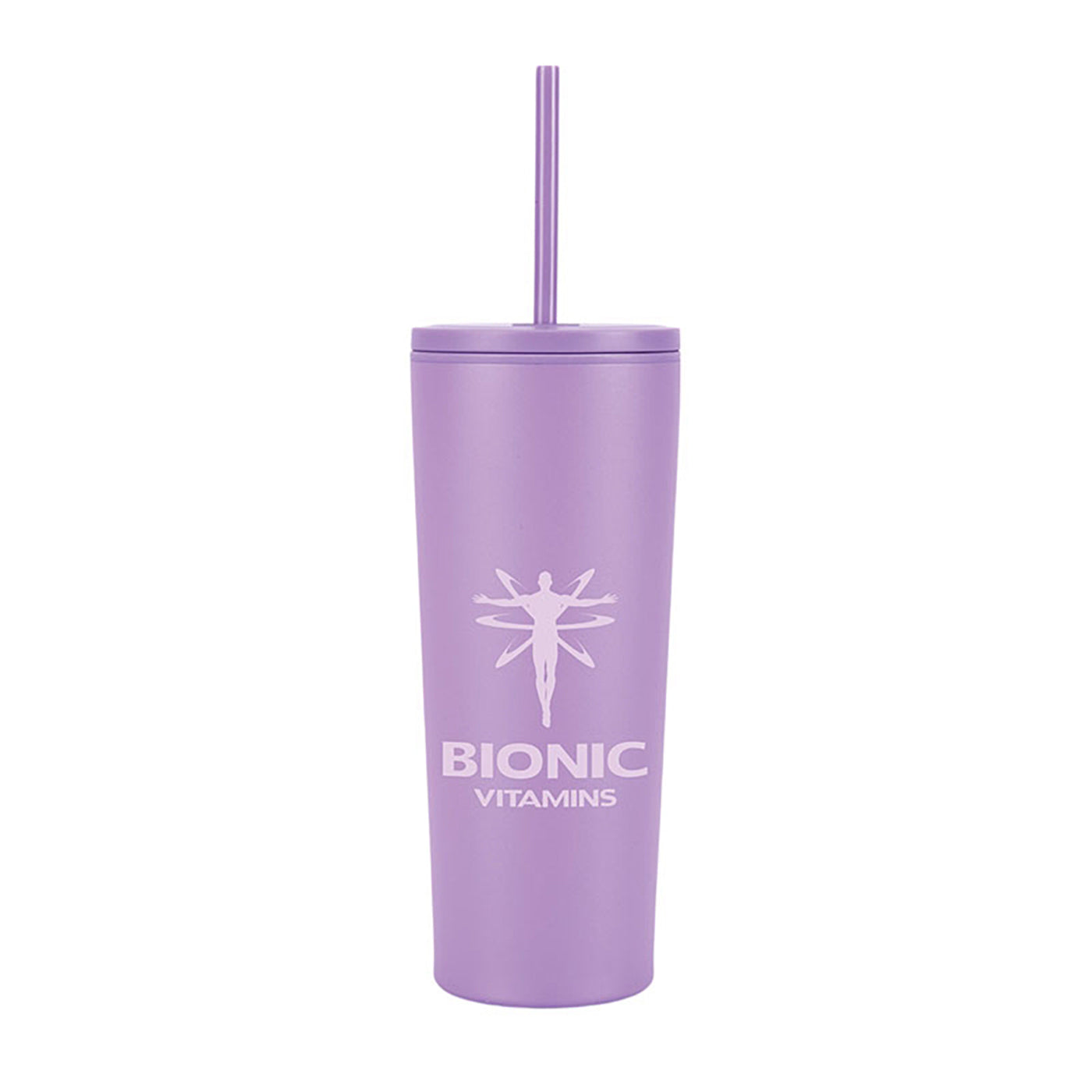 24oz Double Wall Steel Tumbler with Matching Straw - KM8515P