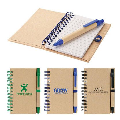 Spiral Bound Notebook with Paper Pen