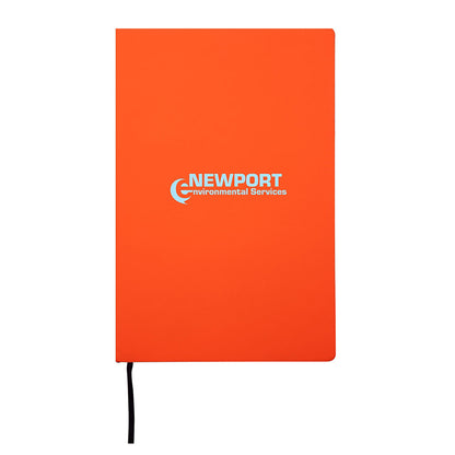 Soft-Touch Leatherette Journal with Bookmark - KP2621T