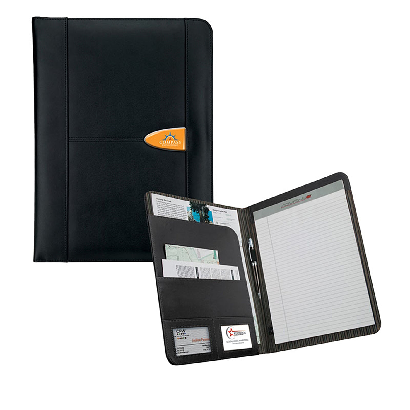 Bonded Leather Letter Padfolio