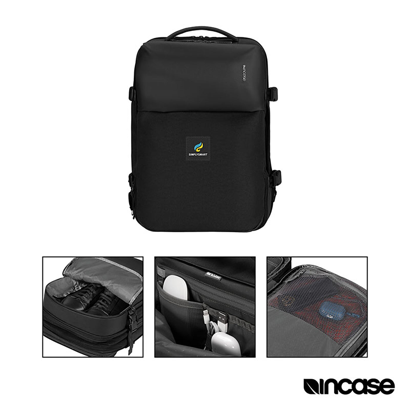 RPET Travel Backpack with Expandable Main Compartment