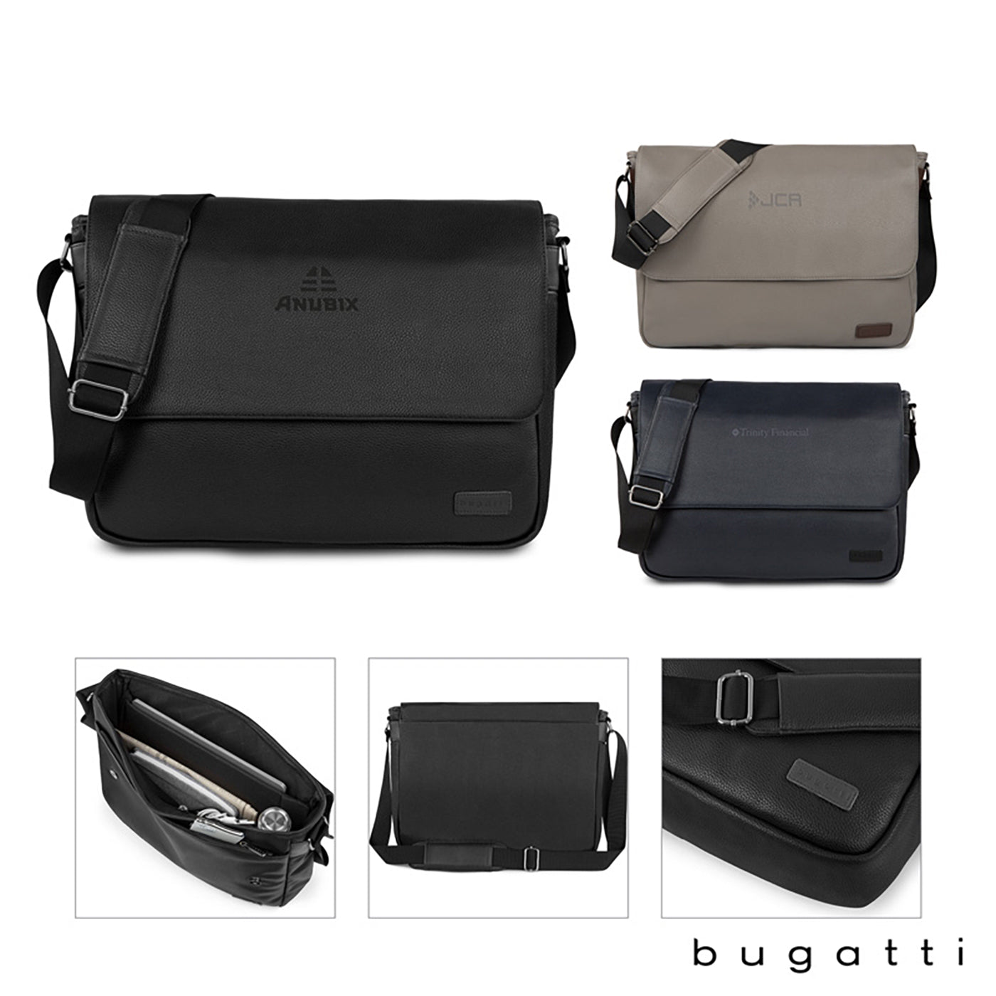 Water-Resistant Laptop Messenger Bag