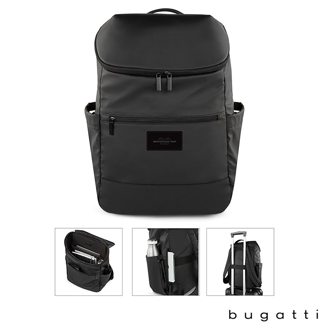 Water-Resistant Polyester Laptop Backpack