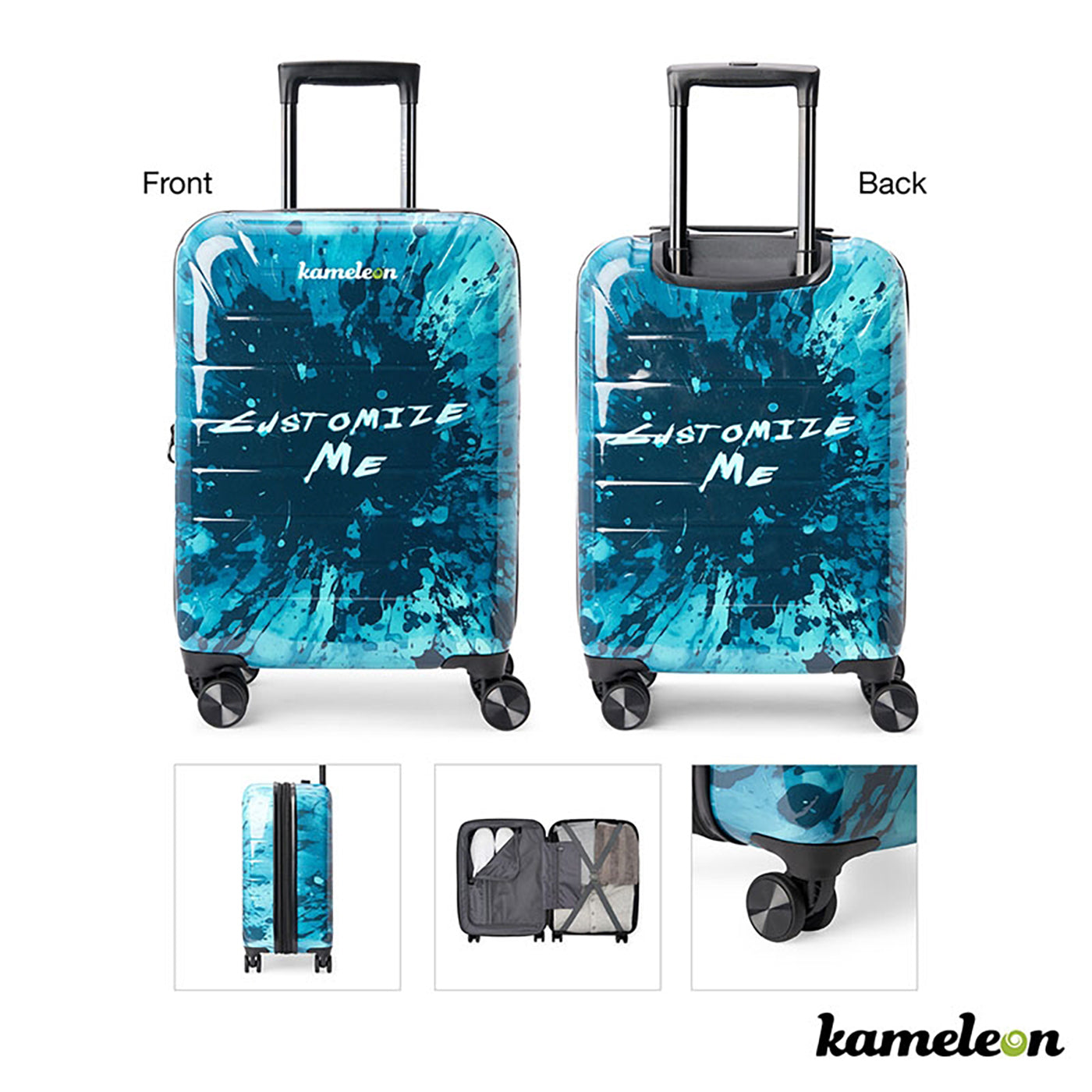 Custom Full-Color Carry-On Suitcase