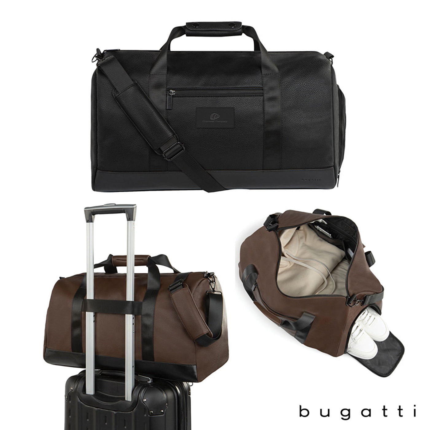 Central Textured Vegan Leather Duffel