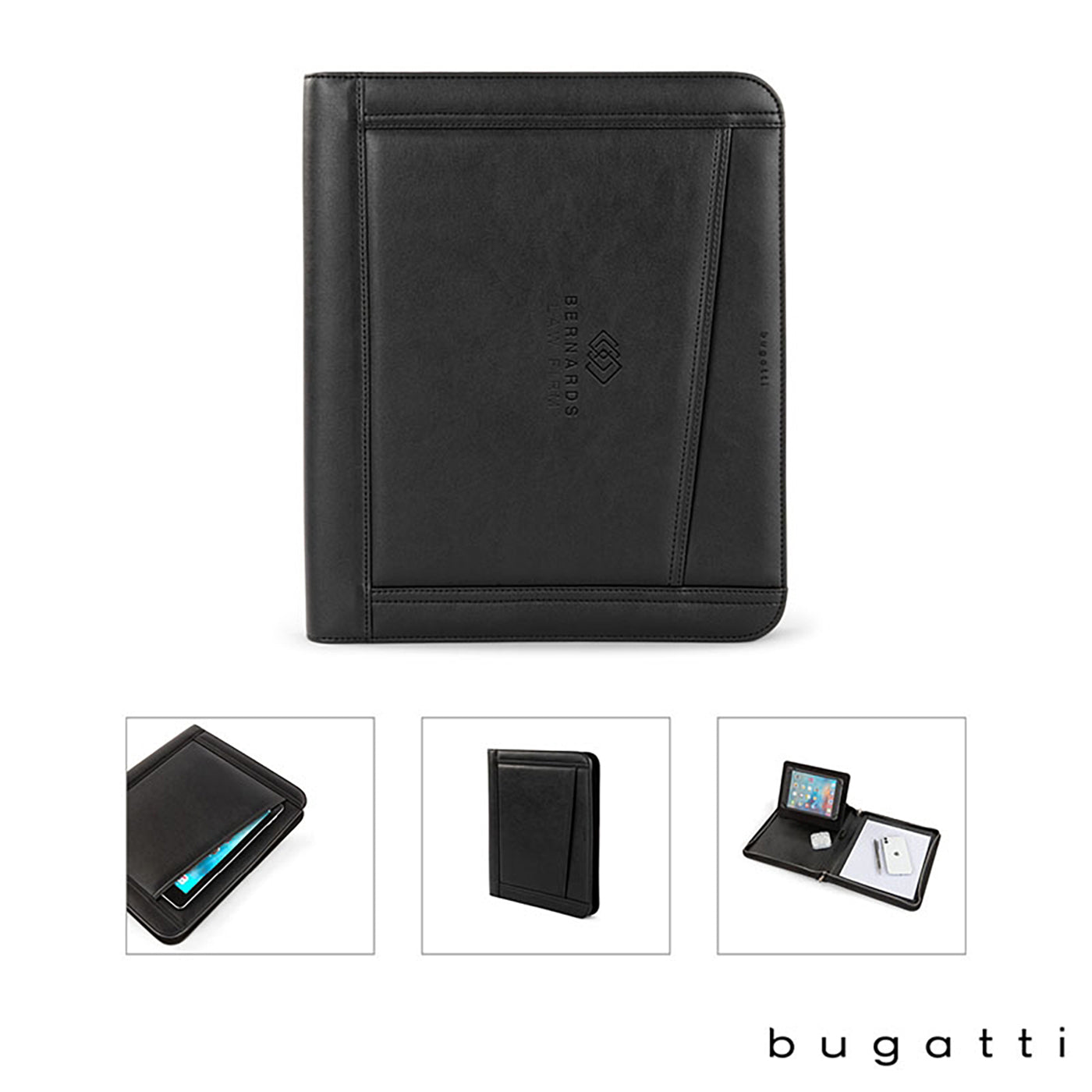 Vegan Leather Tablet Stand Padfolio