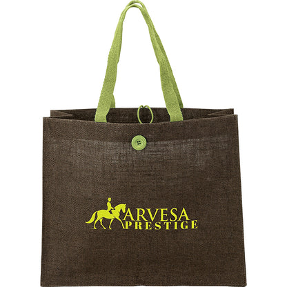 Large Jute Tote with 6-Inch Gusset - KT0700G