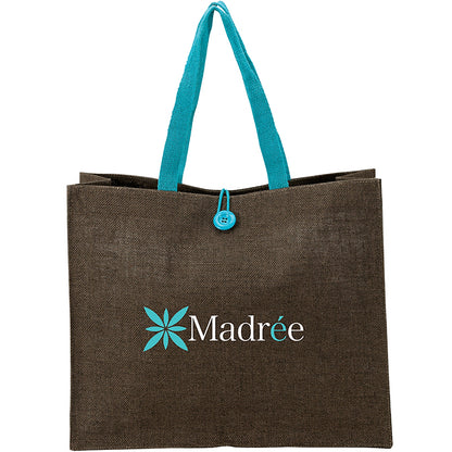 Large Jute Tote with 6-Inch Gusset - KT0700L