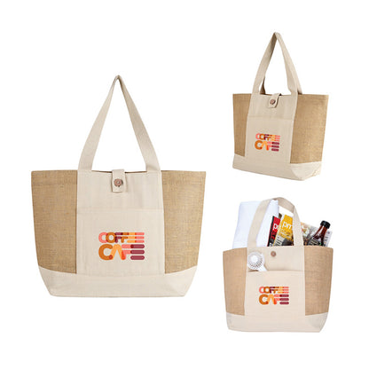 Jute and Recycled Cotton Tote