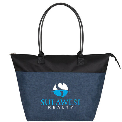 600D Polyester Two-Tone Tote - KT1617N