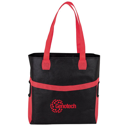 Non-Woven Tote with Water Bottle Pockets - KT6212R