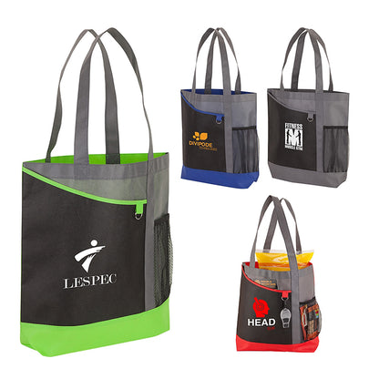 80gsm Non-Woven Tote with Mesh Pocket