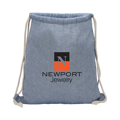 5.5oz Recycled Cotton Blend Drawstring Tote - KT7701N