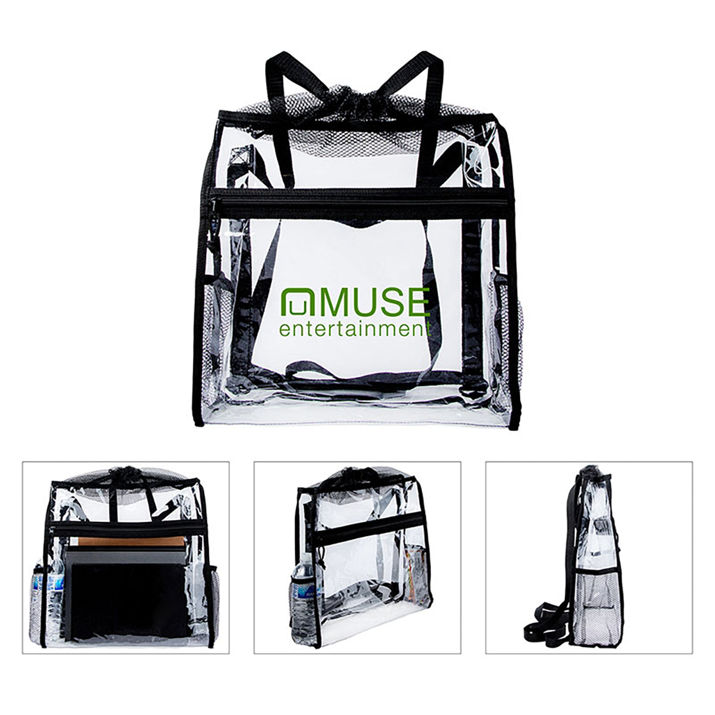 Clear TPU Security Drawstring Backpack