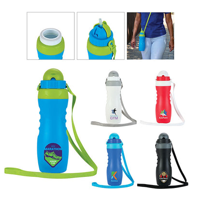 18oz Double Wall Polypropylene Bottle with Strap