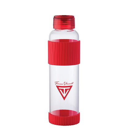 18oz Glass Water Bottle with Silicone Grip - KW1803R