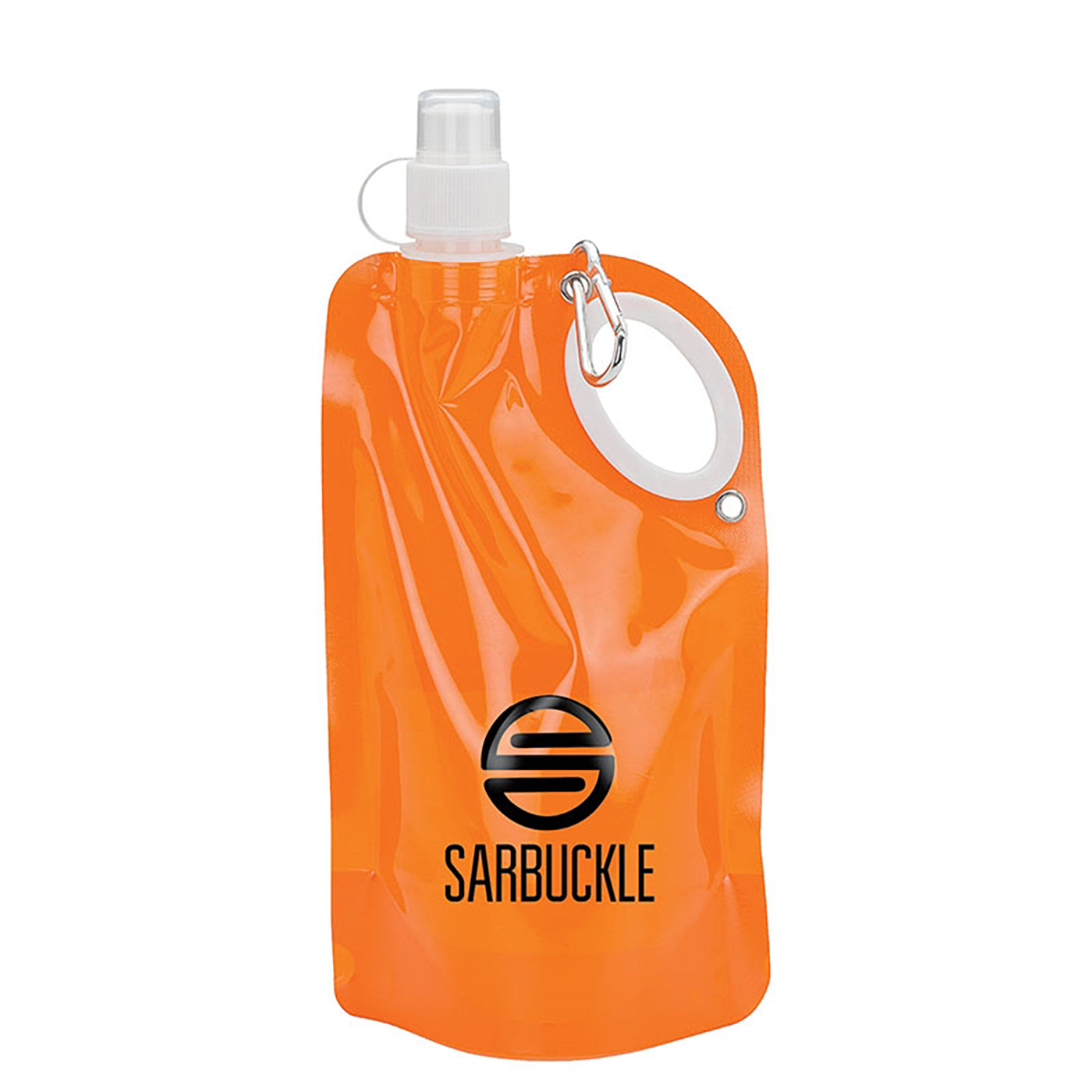 25oz Collapsible PE Water Bottle with Carabiner - KW2302T