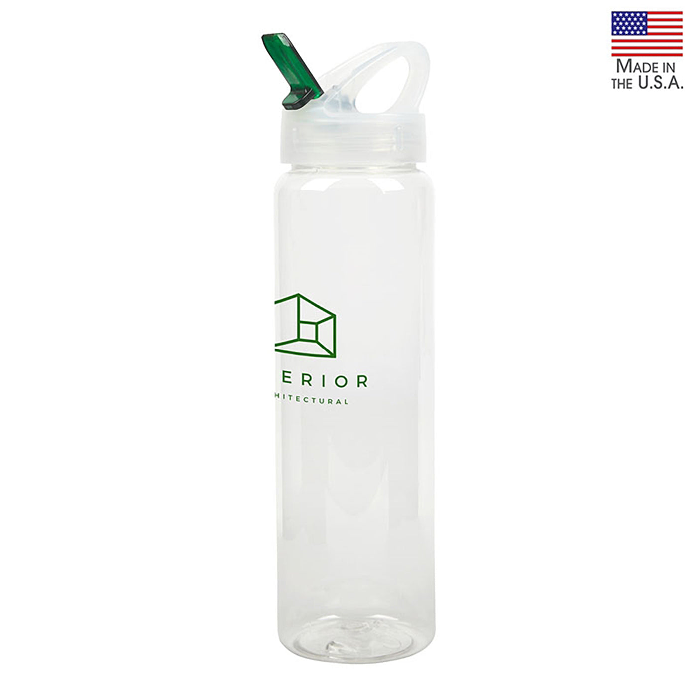 32oz PET Bottle with Flip Straw Spout - KW2323G