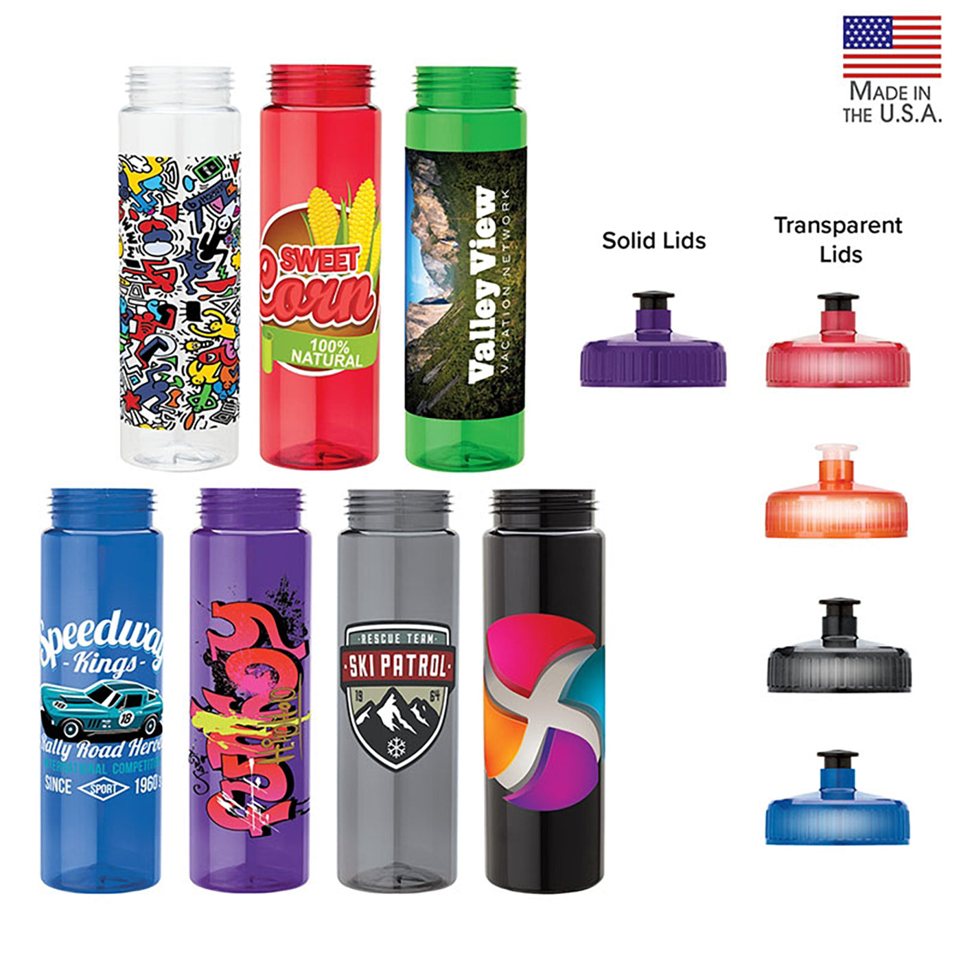 25oz PET Pull Spout Water Bottle