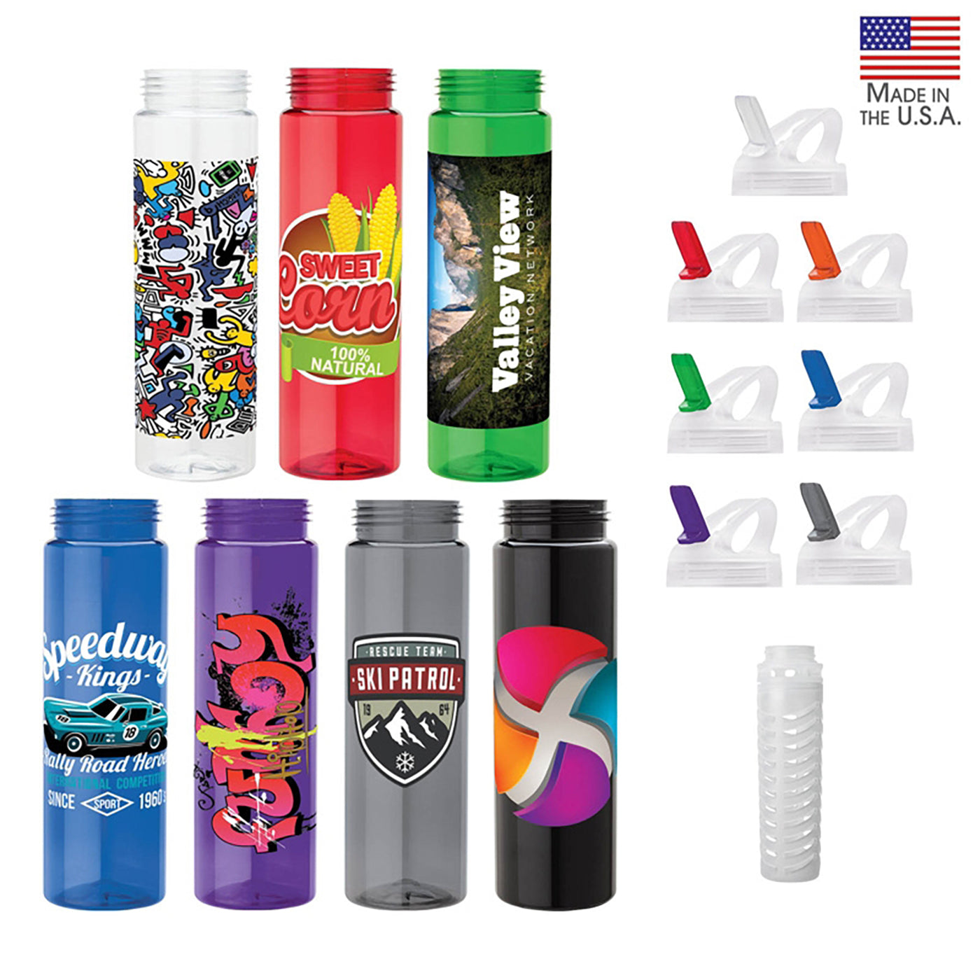 25oz PET Infuser Water Bottle