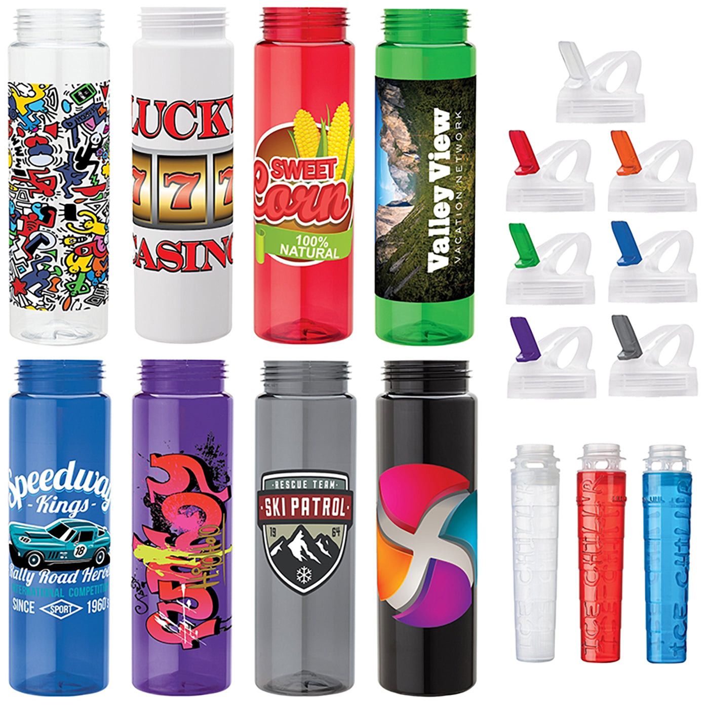 25oz PET Ice Stick Water Bottle - KW2356