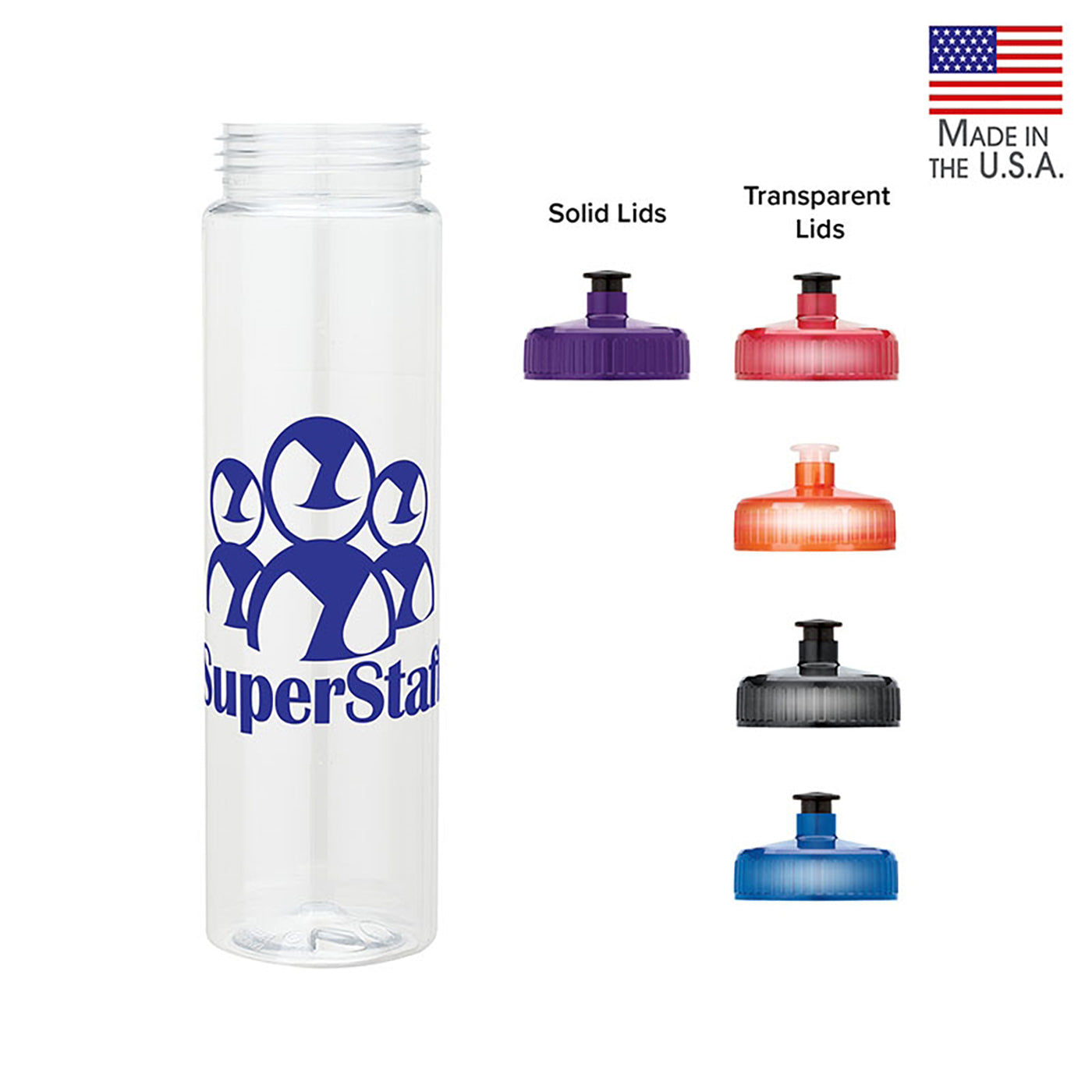 32oz PET Water Bottle Pull Spout