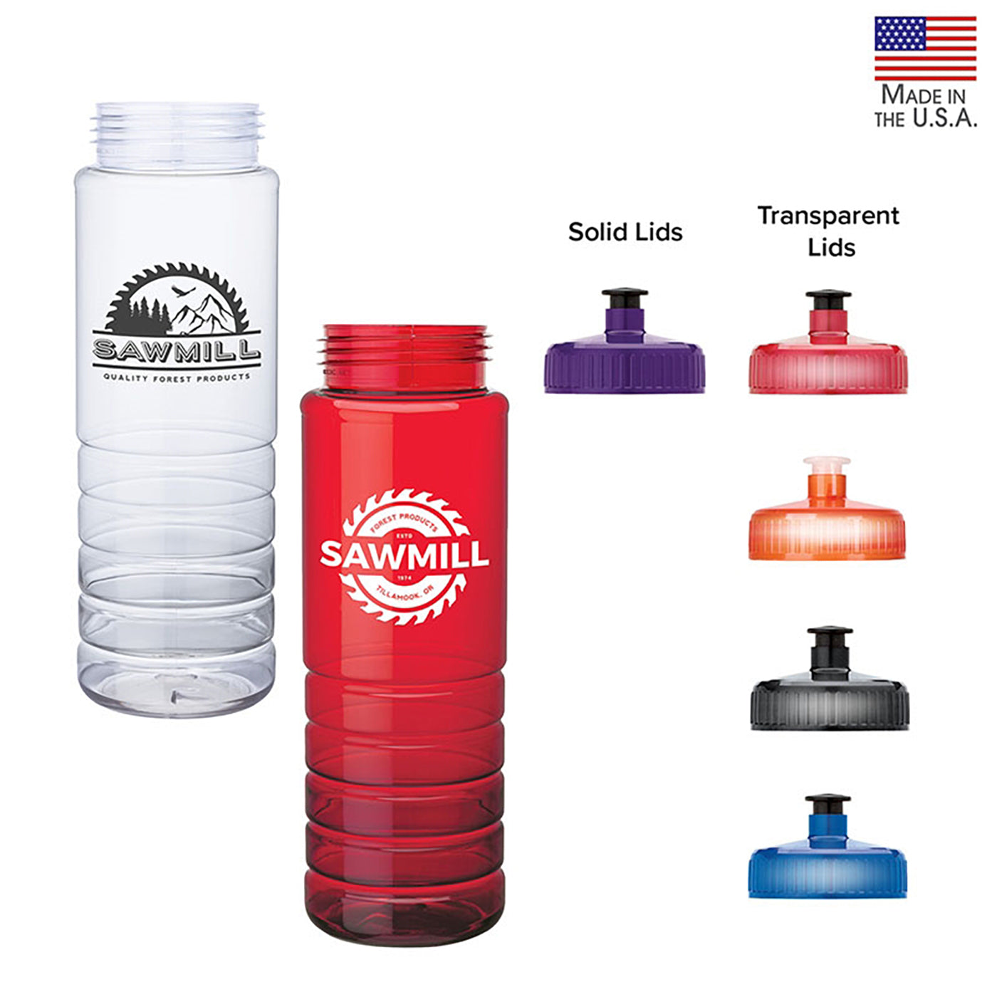 26oz PET Water Bottle Grip Ridges - KW2371
