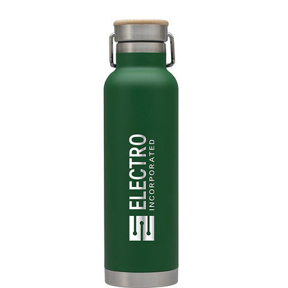 22oz Bamboo-Top Vacuum Steel Bottle - KW2515E