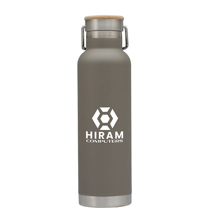 22oz Bamboo-Top Vacuum Steel Bottle - KW2515S