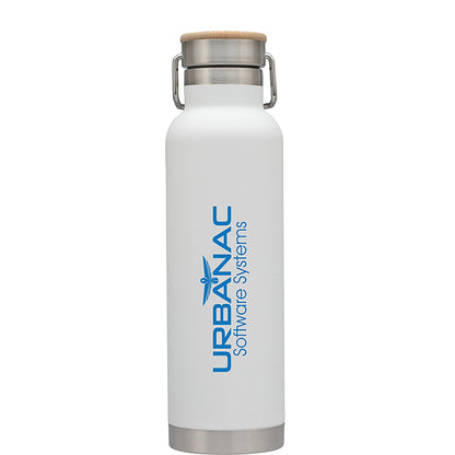 22oz Bamboo-Top Vacuum Steel Bottle - KW2515W
